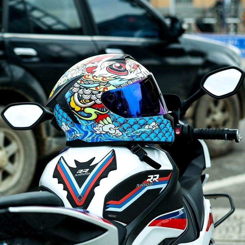 Motorcycle Helmet Casco Motorbike Capacete Seasons Street Touring Motorcycle Helmet RED Black Adult DOT