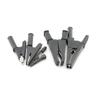 Alligator Clip Insulated Crocodile Clamps Adapter Battery Clip Fits for Welding 2mm 4mm Banana Plug Test Lead Black Color