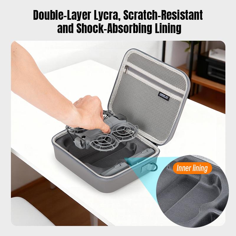 Carrying Storage Case for DJI Neo 2 Fly More Combo,Travel Portable Hard Shoulder Bag for DJI NEO 2 Drone Batteries Charging
