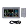 Multiple Function Weather Center Clock with High Accuracy Measurement & Moon Phase Calendar Display for Indoor & Outdoor