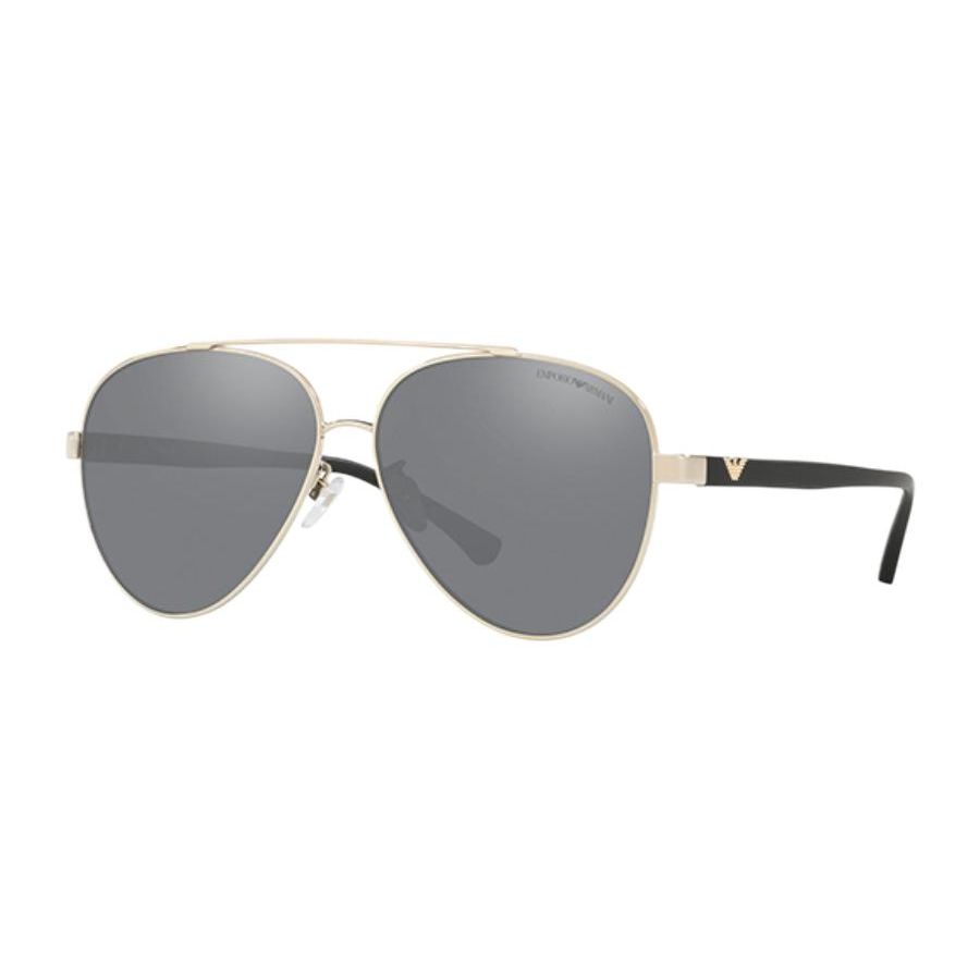Emporio Armani Classic Pilot Sunglasses Unisex sunglasses EA2046D-30136G Gold,62