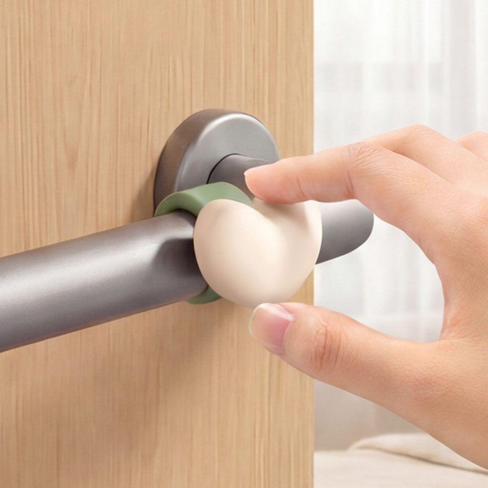 Anti-Shock Door Stopper Silicone Wall Protector Cute Door Handle Impact Pad  for Bedroom Decoration