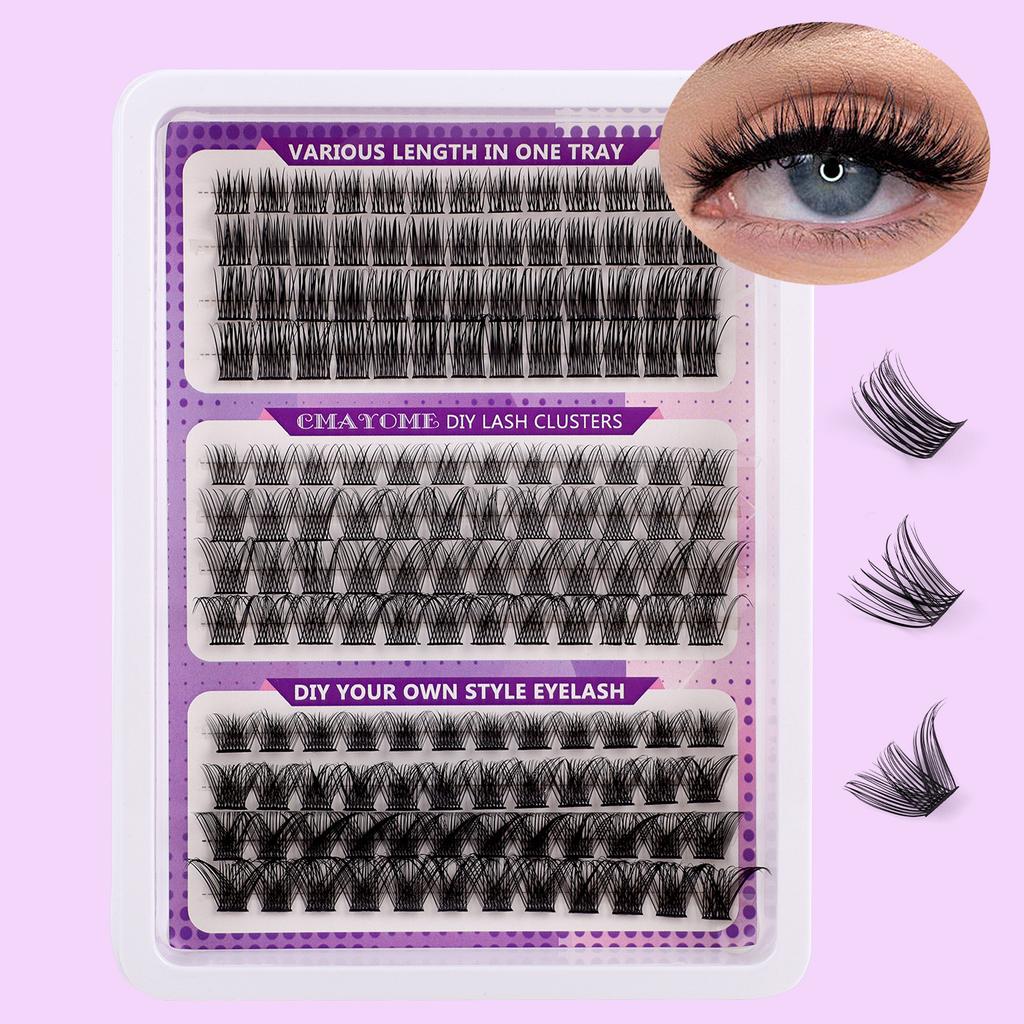 Diy False Eyelashes, 148 Tufts Of Extended Hair, Three Mixed Thick Eyelashes