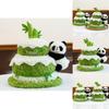 Panda Plüschtier mit Doppelschicht-Kuchen-Design für Kinder und zum Verschenken