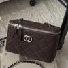Rhombus Chain Bag Women's Winter New Fashion Niche Shoulder Messenger Bag Lazy Wind Box Bag