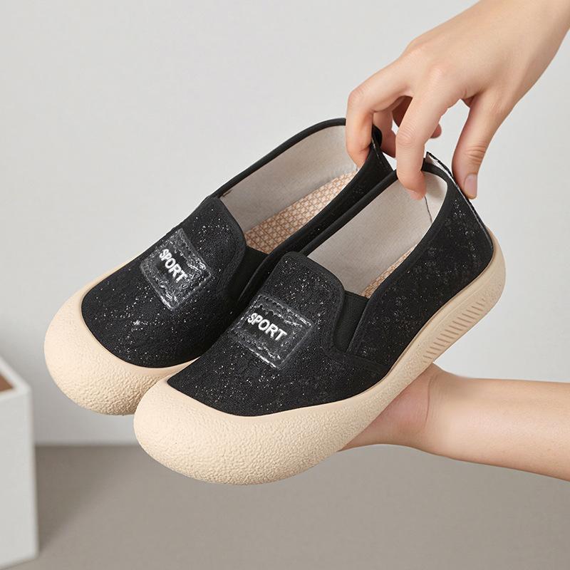 

Летние новые женские тканевые туфли на платформе, дышащие, на шнуровке, сетчатые, одинарные туфли, модные, повседневные, на одном ремешке, студенческие туфли 40