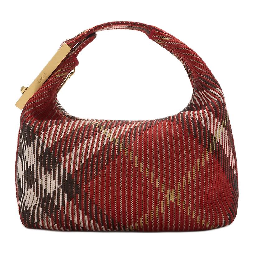 Burberry Peg SS25 New Year Snake Year Collection Brushed Metal Accessories Nylon Mini Handbag Women handbag Rust 81027151