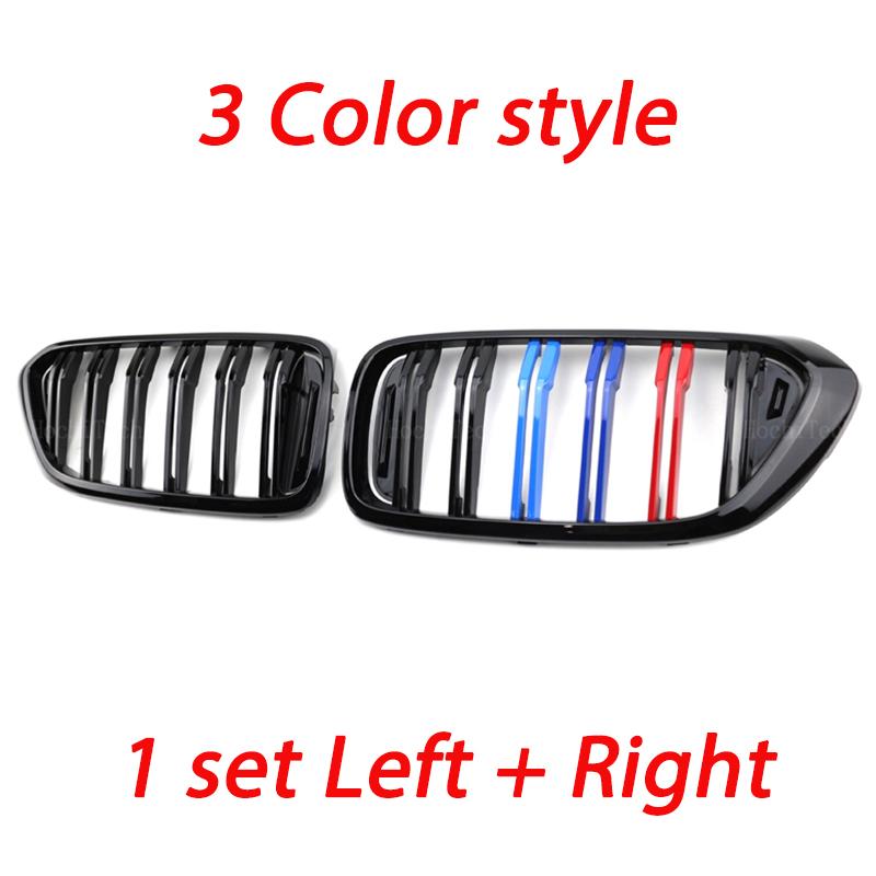 Grile pentru BMW Seria 6 GT G32 Grilă frontală a mașinii Capotă M, negru lucios, grătar de curse, grătare dublă din ABS.