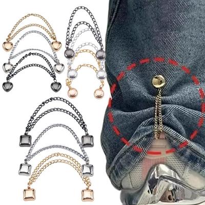 1pc New Rolled Edge Leg Fixing Clip Strong Magnetic Suction Adjustable Leg Buckle Seamless Hem Trouser Shortener Sleeve Shirt