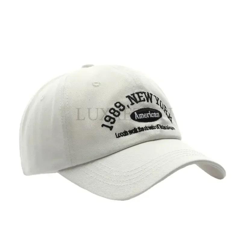 Men and Woman's Baseball Caps Adjustable Casual Embroidered 1989 New York American Cotton Sun Hats Unisex Solid Color Visor Hats
