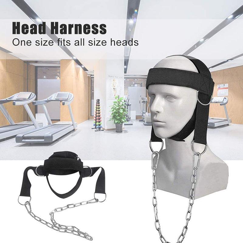 Head Neck Training Head Harness Body Strengh Adjustable Exercise Strap Gym Neck Muscle Power Training Fitness Weight Bearing Cap