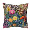 Flower Pattern Pillow Covers 3D Embroidered Throw Pillow Covers New Cushion Covers  Home Decor
