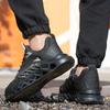 Men Work Sneakers Protective Shoes Lightweight Safety Shoes Puncture-Proof Anti-Smash Steel Toe Shoes Indestructible Anti-Slip