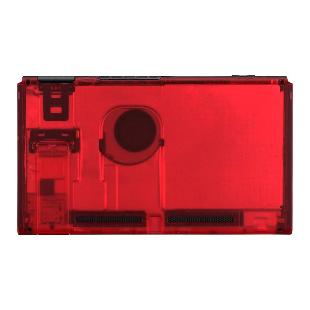 DIY Rear Housing Shell Compatible with eXtremeRate Switch Console with Kickstand Shell Not Included - Joy-Con [Clear Red]
