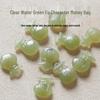 Natural Hetian Jade Money Bag Pendant Charm Bracelet Bangle Jade Accessories