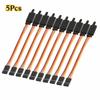 5Pcs Anti-interference Servo Extension Cable Anti-loose Receiver Connection Cable  RC Car