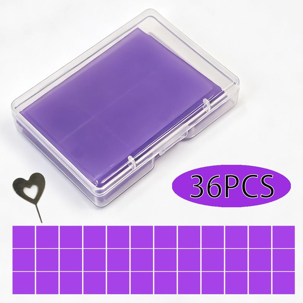 36 pz Contenitore Scatola Stoccaggio Argilla Pittura Luminosa Cera per Punto Croce Pittura Diamante Cera Colla Fango Ricamo FAI DA TE