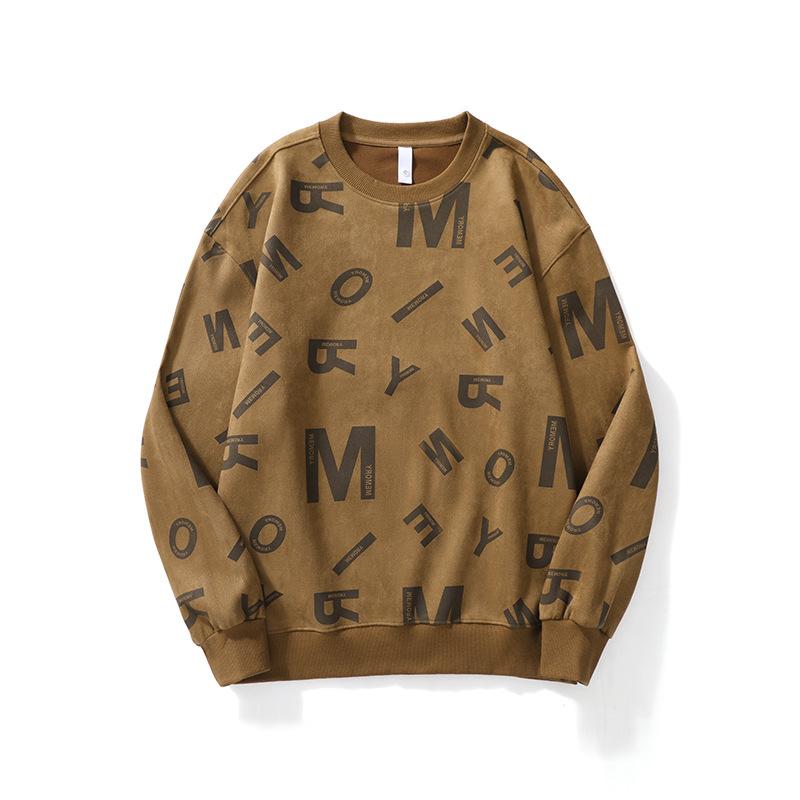 Осень и зима Американский ретро Тяжелый ретро свитер Мужской Свободный Большой — фото 4