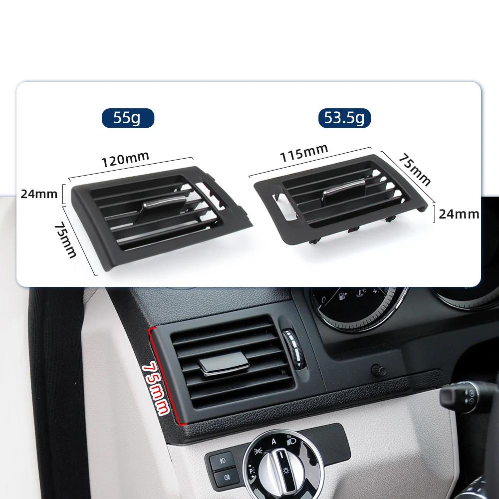 Vänster Höger AC-ventil W204 Instrumentbräda Center AC Luftventil Utlopp Galler Montering För Mercedes Benz C-klass C180 C200 220 230