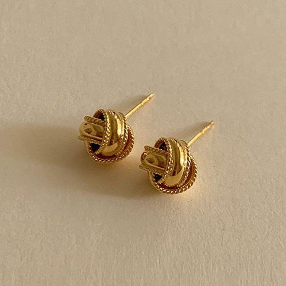 (925 Silver) Gold Bold Pearl Earrings E 118 Silver925 Silver925 Ear Cuff Bracelet