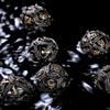 Set di Dadi Metallici per DND, Design Unico a Sfera Rotonda Vuota per un Migliore Rotolamento, Bellissimo Set di Dadi Metallici Drago per D&D, Giochi di Ruolo