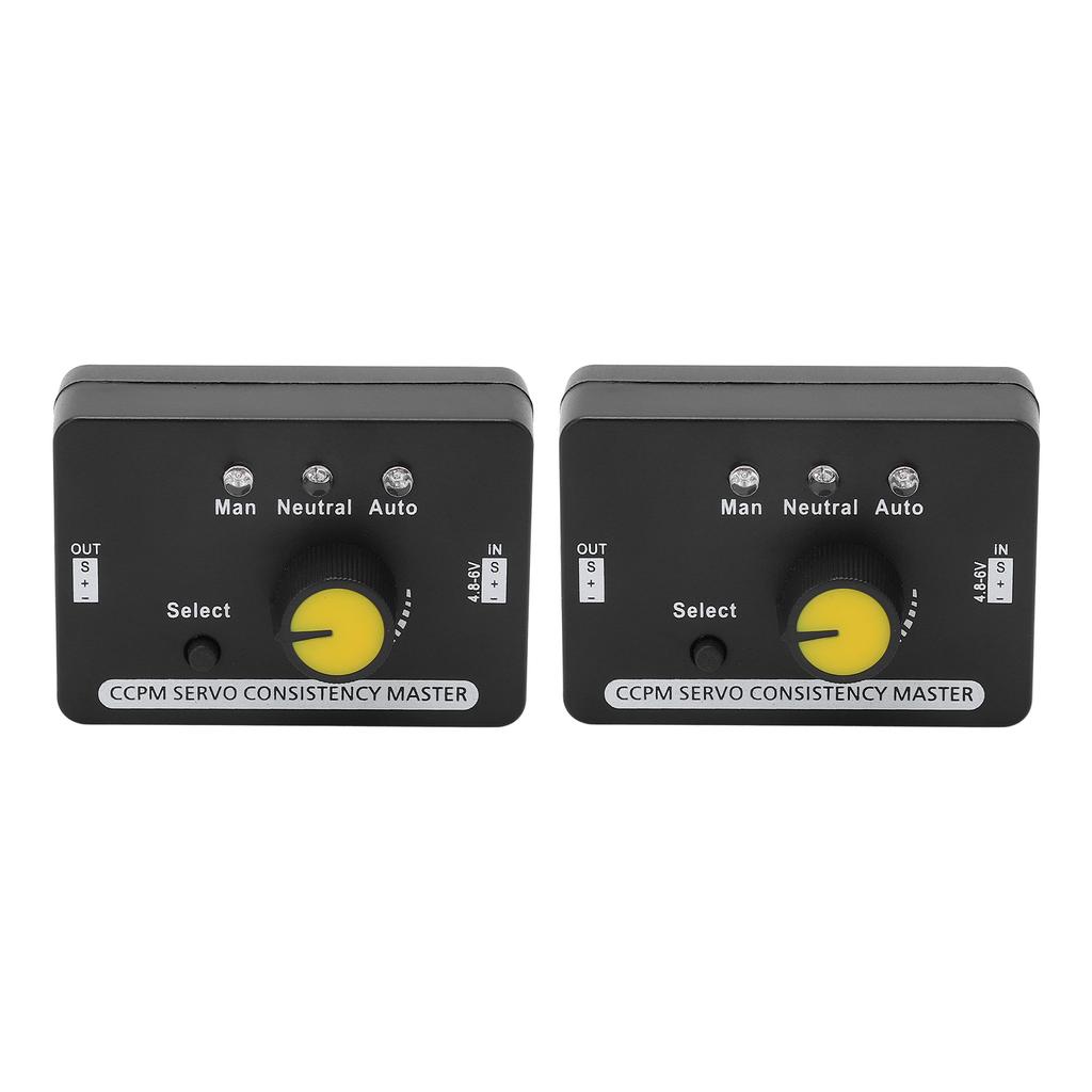 2PCS RC Servo Tester Manual Speed Regulation MCU Control Servo Consistency Master for Motor DC4.8‑6V