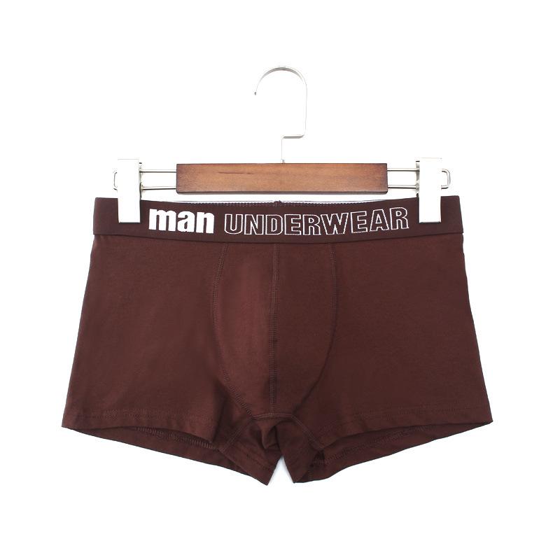 Men's European & American Pure Cotton U-Convex Mid-Waist Boxer Briefs - Comfortable, Loose, Breathable, Plus Size Square Leg Underwear