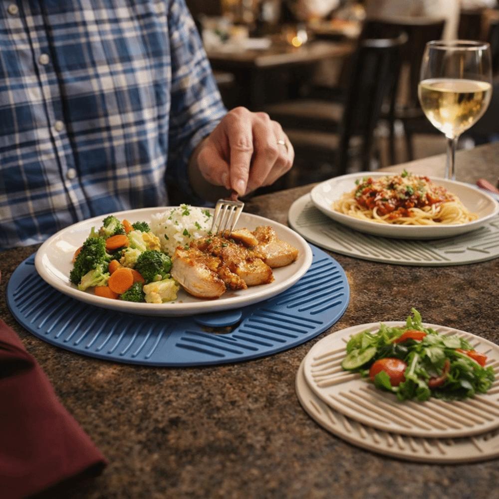 3PCS Soft Hot Insulation Pads Food-grade Pot Holder Practical Coasters  Dining Table