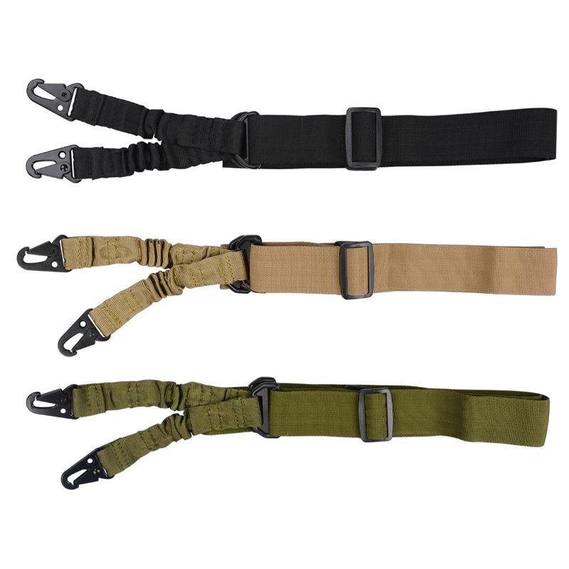 Multifunctional Double Point Military Belt and Lanyard Rope - Black
