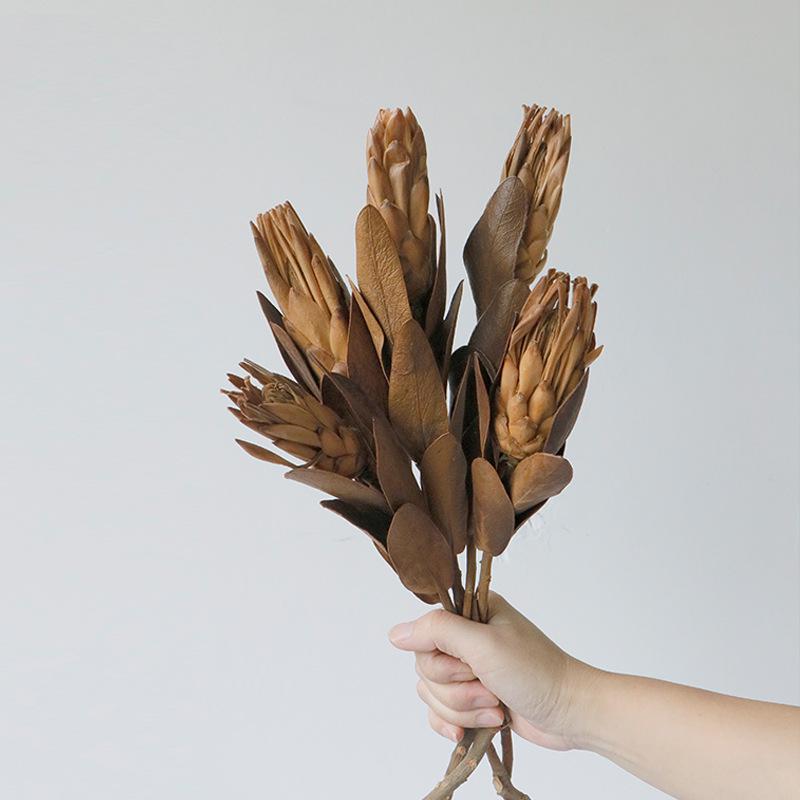 High-End Wabi-Sabi Dried Flower Decor: Natural Reeds & Wheat for Living Room or Homestay.