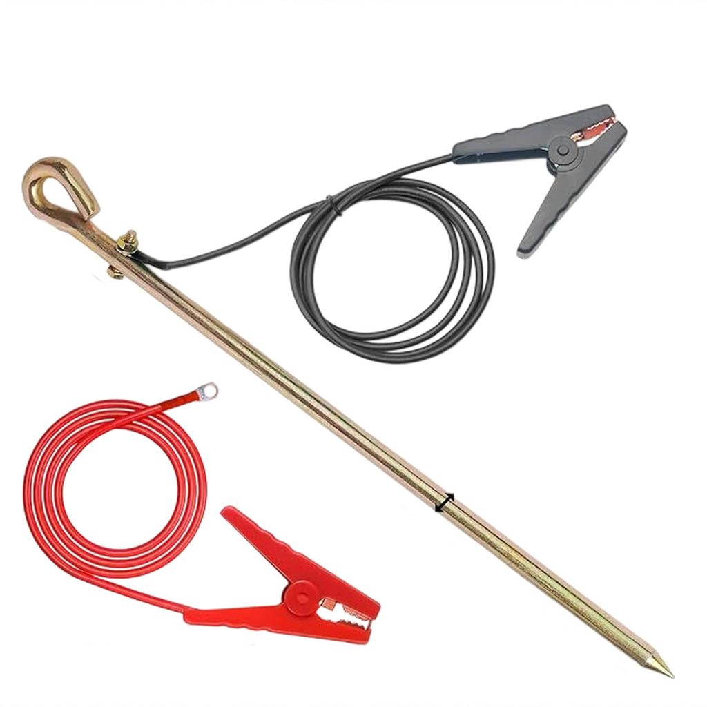 Electric Fence Wire , Rod, Connect The and Electric Fence Charger Solar Powered, Solar Electric Fence Wire with Clip, for Generator Electric Fence