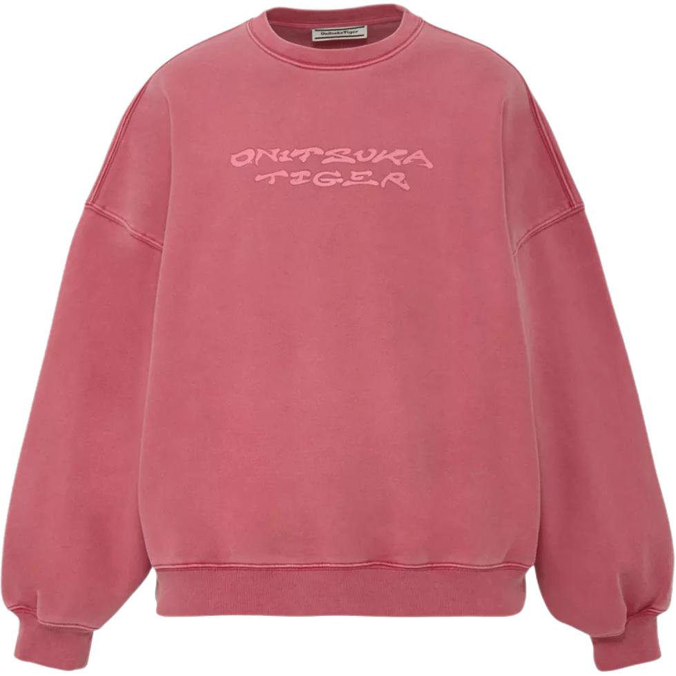 Onitsuka Tiger Loose Fit Logo Letter Crew Neck Long Sleeve Sweatshirt Unisex sweatshirt 2183B615_600 S