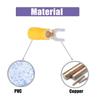 50 Stück Langlebige SV5.5-4 Gabelklemmen 12-10 AWG Gelbe Kabelschuhe Drahtverbinder Kabelverbindung