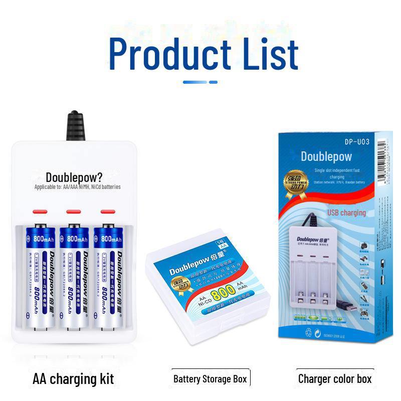 Set Triplu de Nu. 5 Baterii Reîncărcabile: 3 x 800mAh AA1.2V pentru Telecomandă Jucărie