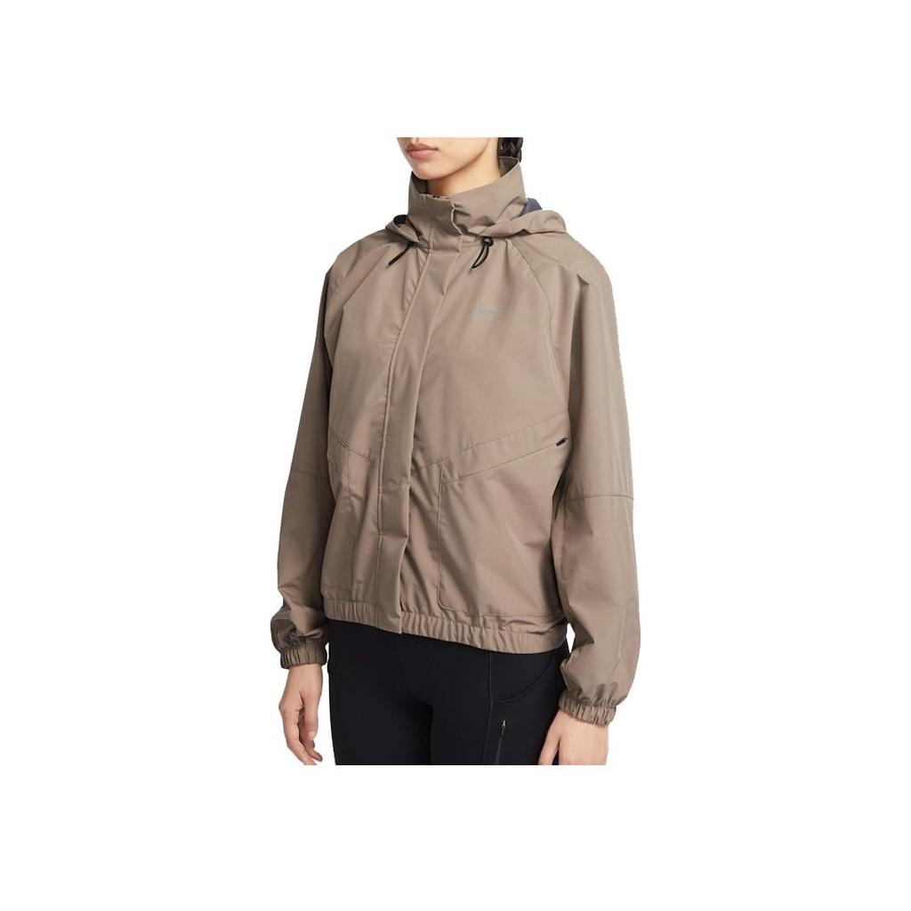Nike Jachetă Swift Sf cu Glugă și Fermoar Mânecă Lungă Jachetă Femei Maro FB7493-233