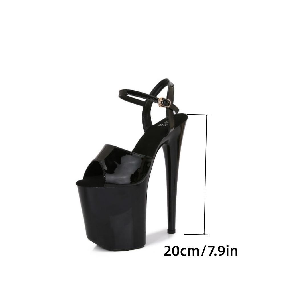 High Sexy Thin Heels Women's Sandals Super High Heels Waterproof Table Car Show Model 20cm Catwalk Nightclub LFD-8820-Q2