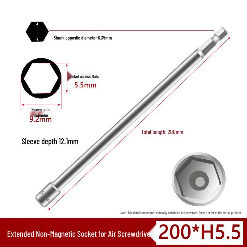Magnetic Impact Wrench Socket Hex Bit for Electric Drill & Pneumatic Screwdriver