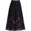 Damen Sommer Chiffon Sieben-Punkt Culottes Lässig Locker Hochtailliert Elegant Drapierend Mama Weitbeinige Hose