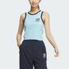 Adidas Logo Tank Top Women Tops Blue JI6873