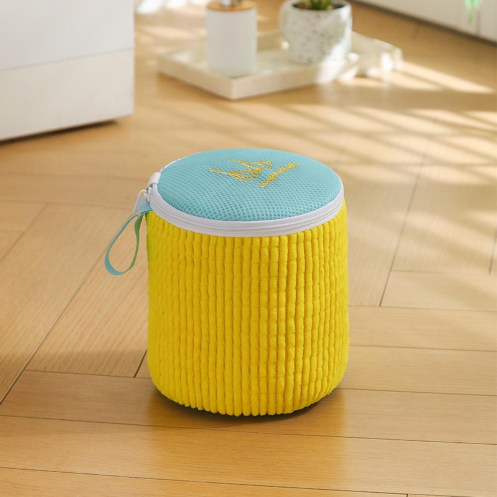 

Chenier Laundry Storage Bag Anti-Winding Cylindrical Underwear Bra Washing Bag Anti-deformation Embroideried жовтий