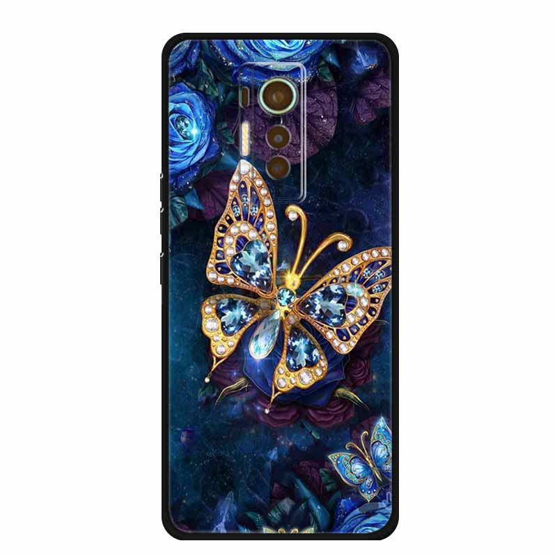 For Tecno Phantom X 2021 Case Animals TPU Silicone Soft Phone Cover Cases for PhantomX 2021 AC8 Protective Shockproof Wolf Shell