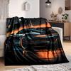 1Pc Night City Blanket Soft And Comfortable Casual Warm Camping Travel Christmas Halloween Xmas Gift M928341