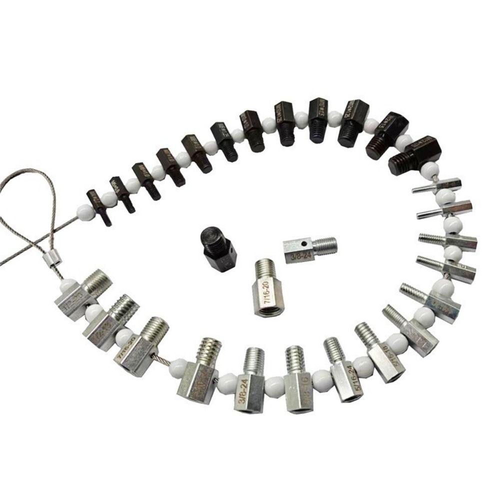 Inch and Metric Size Nut and Bolt Thread Checker Set Thread Measuring Tools Bolt Nut Screw Thread