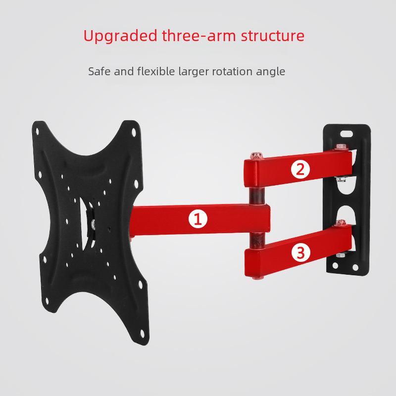 Verstellbarer, teleskopischer TV-Wandständer für 14-42-Zoll-Bildschirme, Modell 117B-2
