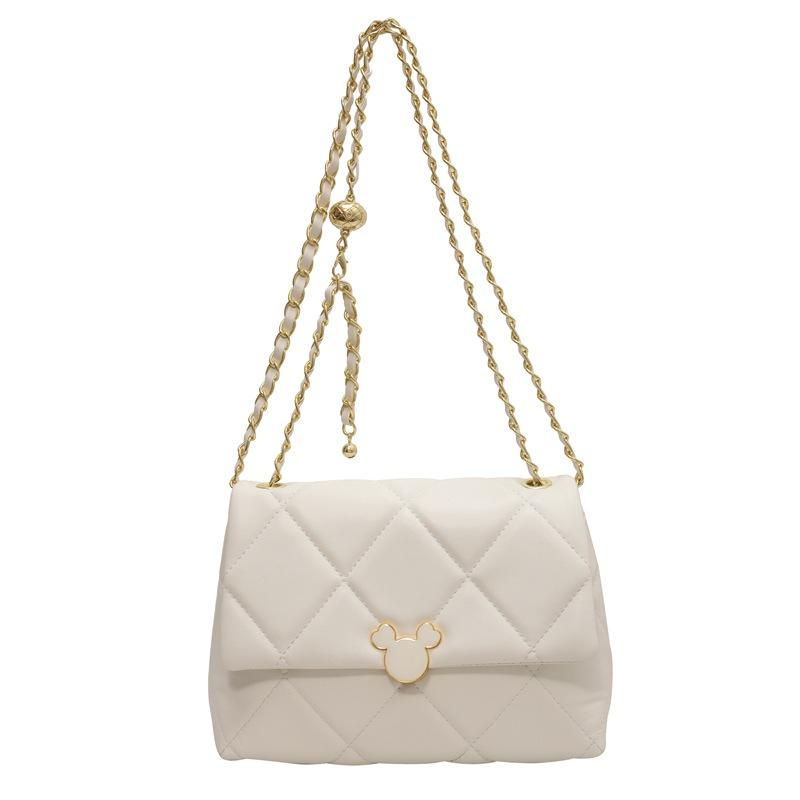 Rhombus Chain Bag Women's Summer New Trendy Fashion Versatile High-end Single Shoulder Crossbody Small Square Bag