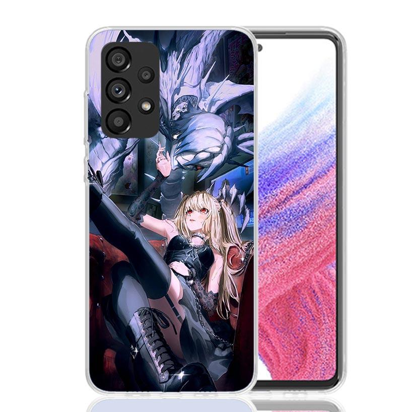 N-Note D-Death MisaMisa Phone Case for Samsung Galaxy A52 A51 A50S A12 A22 A32 A72 A10S A30S A31 A71 Note 20 Ultra 10 Plus S10 G