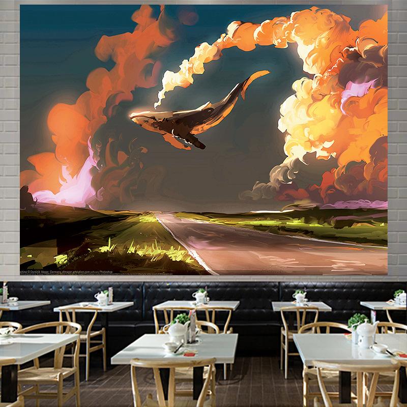 Zwierzęta Ins Styl tła Duży gobelin ścienny wiszący geometria Hipisowski gobelin Wystrój pokoju domowego Estetyczna dekoracja