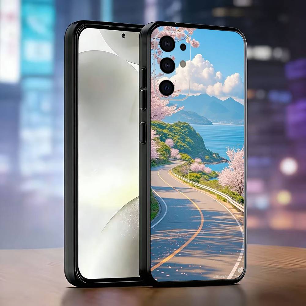 

Landscape Phone Case For Samsung S25,S24,S21,S22,S23,S30,Ultra,S20,Plus,Fe,Lite,Note,10,Black Cover Samsung S105G