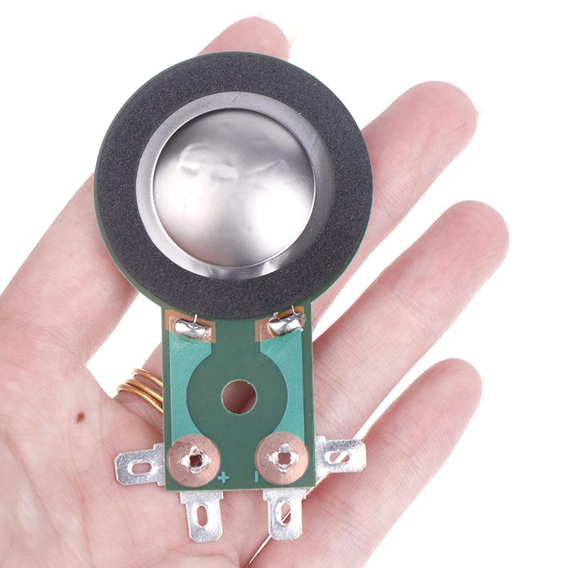 1Pc Repair Parts 25.4Mm Tweeters Voice Coil Round Speaker Treble Coil Horn Titanium Film Copper Clad Alumium Diaphragm