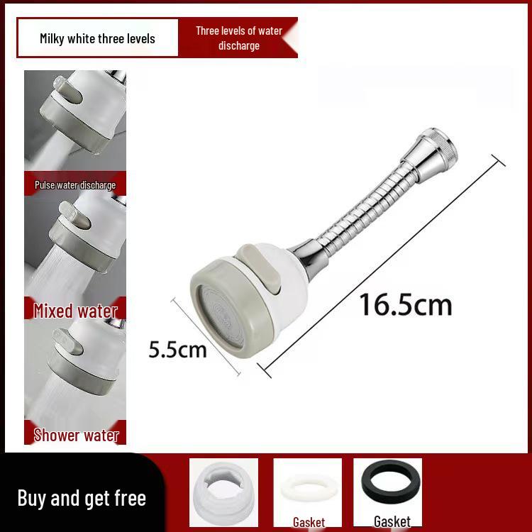 Six-Layer Faucet & Shower Head Water Filter - Universal Nozzle for Anti-Splash & Purification.